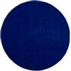 carpetfine tappeto di lana Gabbeh Lola Rotondo blu Ø 120 cm | Tappeto moderno per soggiorno e camera da letto