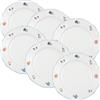 Seltmann Weiden Set di 6 piatti da dessert Nostalgie Floreale bianco, dimensioni 20 cm Ø
