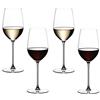 RIEDEL Veritas Riesling/Zinfandel - Set di 4 bicchieri da vino rosso o bianco (2 x 6449/15)