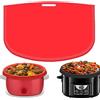 TAPT Fodere per Fornelli Lenti, Fodera in Silicone per Pentola a Cottura Lenta Compatibili con Crockpot, Riutilizzabili Slow Cooker Liner per Vasi Ovali o Rotondi da 6-8Qt (rosso)