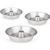 OPIROS Set di 3 Teglie Ø 22/24/26 Tortiera C/Cono Ruoto Per Casatiello Napoletano Tortano Ciambella Torte Rustici In Alluminio Riutilizzabile