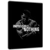 ARTSPRINTS Muhammad Ali impossibile è niente stampa fotografica su tela incorniciata Wall Art, 30 x 24 inch-18mm depth