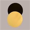 Lucgel Disco Vassoio Rigido Sottotorta Oro Nero Diametro 28 cm