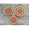 Generico Cesto Cestino CANESTRO sardo DA PARETE O X dolci broccato costume sardo BORDEAUX (30 X H 5 Cm)