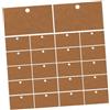 PawwJoy 100 cartoncini espositori per gioielli, bracciali, collane, orecchini, etichette scrivibili in carta kraft per imballaggi professionali di gioielli, robusto cartone marrone, 10 x 6 cm