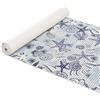 ANRO Tappetino da bagno in schiuma morbida, antiscivolo, 200 x 65 cm, colore: blu
