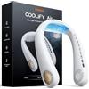 TORRAS COOLiFY Air 2025 Upgraded Neck Fan condizionatore d'aria ultraleggero portatile ventilatore personale per il raffreddamento del collo ricaricabile con 3 modalità ventilatore/raffreddamento
