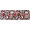 PELLECCHIA COLORI Tappeto Cucina Antiscivolo Lavabile in Vinile | Made in Italy | Passatoia Antimacchia in | Tappeti Runner Lungo in Gomma | PVC Interni ed Esterni Stampa CUORI IN TESSUTO (52 x 200 cm)