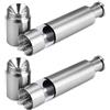 Genérico Macina sale e pepe Dispenser di spezie versatile Smerigliatrice a una mano Elegante Set di sale e pepe Smerigliatrice con pulsante Smerigliatrice per spezie leggermente l