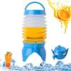 Jorzer Distributore di bevande pieghevole 5,5 litri di succo di plastica Dispenser d'acqua con rubinetto e dispenser per bevande per tap e supporto per le feste per picnic esterno blu blu blu