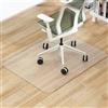RELAX4LIFE Tappetino Protettivo per Sedia per Sedia con Ruote, Tappeto per Pavimento Antiscivolo, Antigraffio,Protezione di Piastrelle, Pavimenti Duri, PVC, Trasparante (120x190cm)