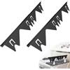 Generico 2 Pezzi Stove Gap Cover in Acciaio Inox, Retrattili 35-70cm, Resistenti al Calore, Coprifessura Riutilizzabili per Piano Cottura, Guarnizione per Cucina, Stufa, Contatore e Lavasciuga (Nero)