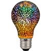 HULX Lampadina 3D per Fuochi D'artificio - Lampadine Decorative E27 AC 85-220V 4W Edison Retrò Stellata per la Casa e le Feste (A60)