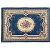 HomeLife - Tappeto Salotto Grande in Ciniglia (65x110 cm) Made in Italy | Tappeto Camera da Letto e Cameretta Colorato lavorazione Jacquard | Perfetti come Tappeti Cucina | Fantasia Barocca Blu