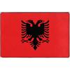 WZYWHJ Tappetino antiscivolo con immagine della bandiera dell'Albania, 91,4 x 61 cm, per soggiorno, ufficio, tavolino da caffè, letto, balcone
