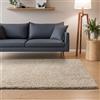Interiyou Tappeto salotto a pelo alto Sofia - 240x340 cm Beige - Soffice e monocromatico - Lavabile e antiscivolo - Lungo morbido