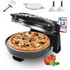 Sommertal PizzaProfi - Forno Elettrico Con Piastra in Pietra da 32 Cm, 3 Minuti per Pizza, Fino a 400 °C - Set da 5 Pezzi Con Inserto per Padella, 2 Pale, Sarta
