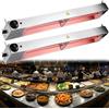 BOVDC Lampada Riscaldante per Alimenti, Lampada Riscaldante Cucina con 30-80℃ Temperatura Regolabile, Lampada Scaldavivande Ristorante per Ristoranti, Hotel a Buffet (2 Pezzi,90cm)