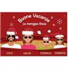 Generico Tappeto Natalizio Personalizzato ''Buone vacanze'' Zerbino Decorativo Natale Design Festivo per Ingresso Casa Idea Regalo natale 50x80cm decorazioni antiscivolo