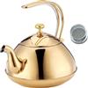 Obotsnoi Grandi pentole in acciaio antiruggine per acqua bollente con impugnatura per uso cucina familiare pentole per acqua di cottura da 1,5 l recipiente bollente compatibile con fornelli multipli