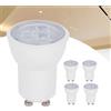 BVCL Lampada LED GU10 3W 260lm non dimmerabile, lampada a risparmio energetico GU10, sostituisce la lampada alogena da 30W AC110-230V, confezione da 5(Cool white 6000K)