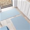 PETTI Artigiani Italiani - Tappeto Cucina, Passatoia Cucina, Tappeto Cucina Lavabile Antiscivolo, Tappeto Runner Cucina, Tappeto Tinta Unita 52x240 cm Azzurro, 100% Made in Italy