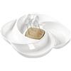 BRANDANI Antipastiera Girella in Porcellana e Bamboo con 4 Forchettine 24cm