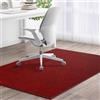 Odot Tappeto Sedia Ufficio Gaming, Tappeto Salvapavimento Antiscivolo Protettore del Pavimento Tappetino per Sedia da Ufficio con Ruote per Parquet, Pavimenti Duri (rosso vino,80x120cm)