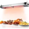 DBMGB Lampada Riscaldante per Alimenti, Sospeso Lampada Riscaldante Infrarossi Alimenti, Lampada Scaldavivande Commerciale per Ristorante Cucina Buffet, Temperatura Regolabile 30-80°C (1PC, 120cm)