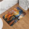 Mexpekil Zerbino con albero autunnale, 40 x 60 cm, antiscivolo, lavabile, tappetino di benvenuto, assorbente, tappetino da cucina, decorazione per la casa, per interni ed esterni
