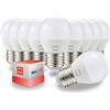 PEGASO - SET di 10 LAMPADINE LED SFERA - E27-8,5W EQUIVLANTI A 60W DELLA LAMPADINA ALOGENA - 800 LUMEN - LUCE BIANCA NATURALE 4000K