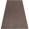 rugsx ETON PLUS Tappeto - Monocolore e liscio in marrone Moka - Morbido e moderno per soggiorno e camera da letto - 150x300 cm
