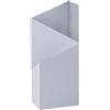 perfk Portaombrelli a Doppio Livello Robusto Design Nordico Organizzatore per Ingresso Ufficio, Bianco