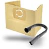 MisterVac | compatibile con sacchetti per aspirapolvere sacchetti di ricambio 10 pezzi + ugello flessibile (circa 64 cm) ugello di ricambio Kärcher WD 3.800 M eco!ogic