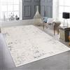 Teppich-Traum Tappeto lucido di design per il soggiorno cura facile | in blu e bianco, 160 x 230 cm