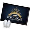 Artylicious Tappetino personalizzato per barca a vela, 60 x 40 cm, LC101, accessori per barche strette, colore: blu e oro