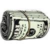 PEKJDS 100 Dollar Bill Tappeto,Art Money Creativo Tappeto Accogliente Morbido Camera da letto Tappeti Comodi, Soggiorno Decorazione Tappeto Bagno Porta Mat Dry Assorbent Mat (15.75 x 23.62 inch/40 x 60cm)