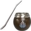 Gaucho Bruno - Matita termica in acciaio inox per bere Yerba Mate | Facile da pulire | Comodo da tenere | Mantiene la temperatura delle bevande | Design per sembrare una zucca naturale | con Bombilla
