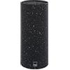 H&H Ceppo Porta Coltelli in Polipropilene Colore Granito Bianco e Nero con Listelle in Polipropilene, Forma Tonda, 11x22hcm