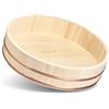 REISHUNGER Hangiri Ciotola in Legno principiante (Ø 48 cm) - Disponibile da 30 cm a 60 cm - Set in Legno per Riso Sushi