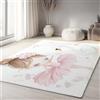 Generico Tappeto Salotto, Tappeto Camera dei bambini Antiscivolo Lavabile Moderno Tappeti Camera Da Letto Tappeti Piccola ballerina cigno bianco per Soggiorno Sala 120 x 180cm