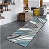 Siunwdiy Tappeto corridoio antiscivolo in Casa e cucina, Tappeto Passatoia al Metro Tappeto Runner Corridoio Cucina Grigio Moderno Astratto A Pelo Corto,D,60x200cm/2ftx6.6ft