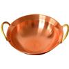 Fxzqgnh Pentola wok multifunzionale in rame con doppi manici per cucina, riunioni di famiglia, campeggio e feste, multicolore, 30 cm