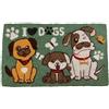 Brandani Zerbino Cani in Fibra di Cocco 45x75 cm - SKU 51271 - Zerbino Decorativo per Entrata con Cagnolini