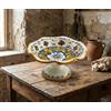 Generico Centrotavola alzata piccola in ceramica siciliana blu giallo verde rosso di santo stefano di camastra decorata a mano barocco Art 5