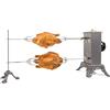 GIEMME Girarrosto per Barbecue - Girarrosto Elettrico per Camino, 220 V - 2 motori da 5w, RPM 2 giri/min, portata max 6+6 kg