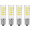 Jiotouhu Lampadine LED E14 5W, Tondo Piatto, 52 Chips LED, Sostituzione 50W E14 Lampade alogene, 6000K Bianco Freddo, 500 LM, Angolo Raggio 360°, AC 220-240V, Non Dimmable, 4 Pezzi