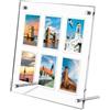 EpheyFIF Cornice portafoto con struttura in acrilico per pellicole FUJIFILM mini e quadrate, include modello di layout per 6 foto mini e 4 quadrate, adatta per progetti di collage fai da te