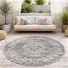 the carpet Palma - Tappeto robusto per esterni ed interni, design moderno, resistente alle intemperie e ai raggi UV, per balcone, terrazza, adatto anche per cucina o sala da pranzo, 120 cm,