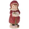 Brandani 80160 Statuetta Bimba con Scaldamani in Resina - 10x22h cm | Collezione Natale Brandani